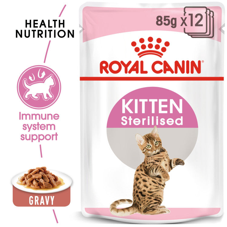 RC Kitten Sterilised Gravy Wet Food Pouch 85g
